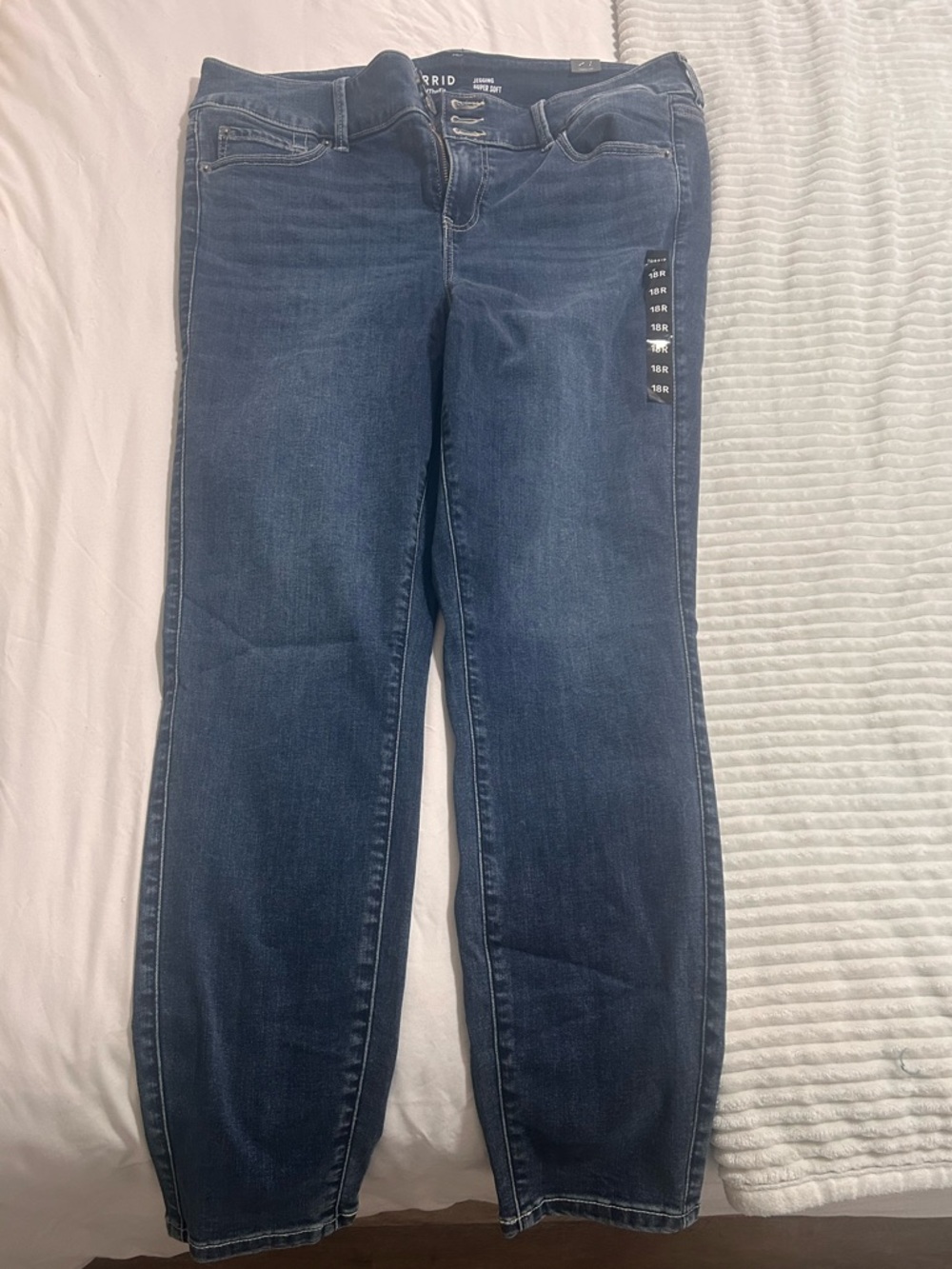 torrid Dark Blue Straight Leg Jeans